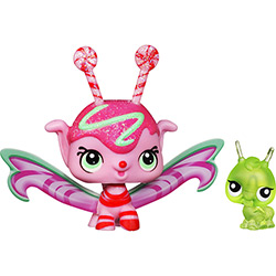 Littlest Pet Shop Fairies Figuras Mint Shimmer Fairy e Seu Amiguinho 38867/A1563 - Hasbro
