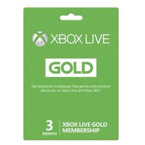 Live Card Microsoft Gold 3 Meses Xbox 360/xbox One