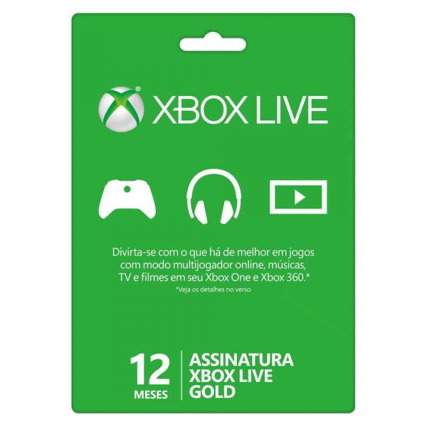 Live Gold 12 Meses Xbox - Microsoft