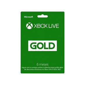 Live Gold 6 Meses Xbox
