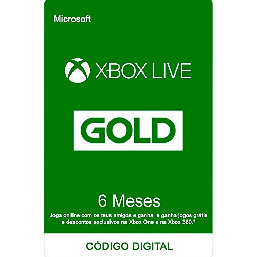 Live Gold - 6 Meses - Xbox