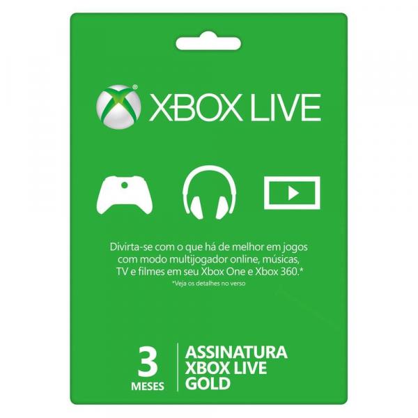 Live Gold 3 Meses Xbox - Microsoft