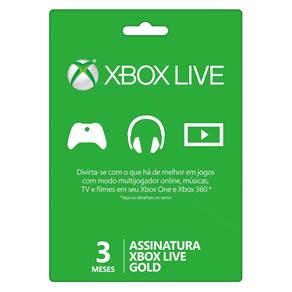 Live Gold 3 Meses Xbox