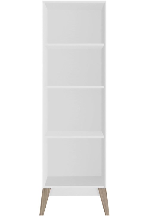 Livreiro Alto Branco-Brilho Genialflex Móveis