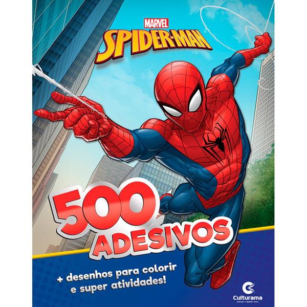 Livro - 500 ADESIVOS MARVEL HOMEM-ARANHA