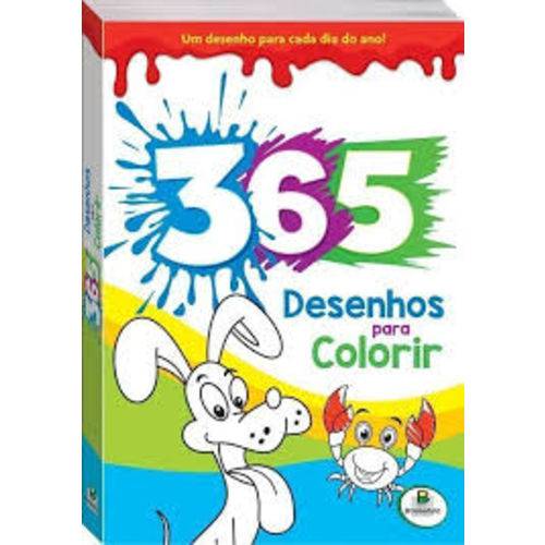 Livro 365 Desenhos para Colorir Azul Todo Livro