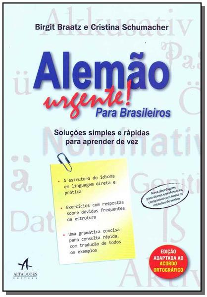 Livro - Alemão Urgente! para Brasileiros