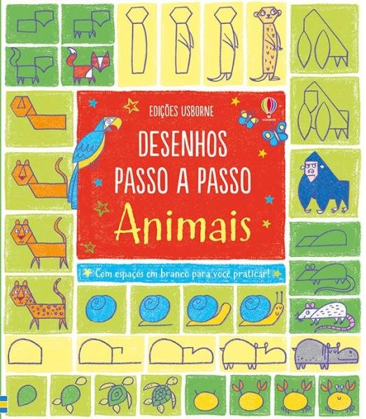 Livro - Animais: Desenhos Passo a Passo