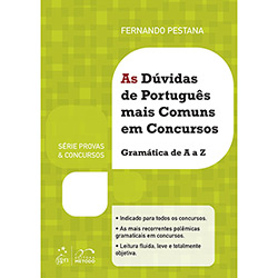 Livro - as Dúvidas de Português Mais Comuns em Concursos: Gramática de a A Z
