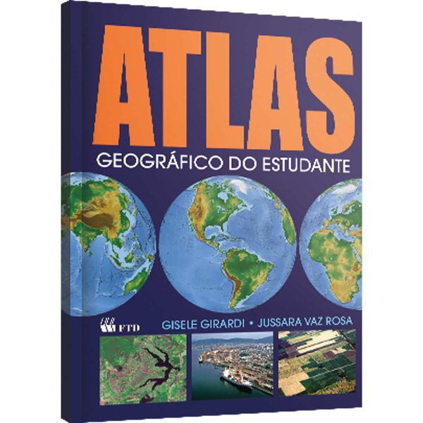 Livro ATLAS Geografico do Estudante 160PGS - Comprasjau