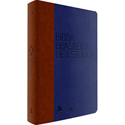 Livro - Bíblia Brasileira de Estudo (Marrom/ Azul)