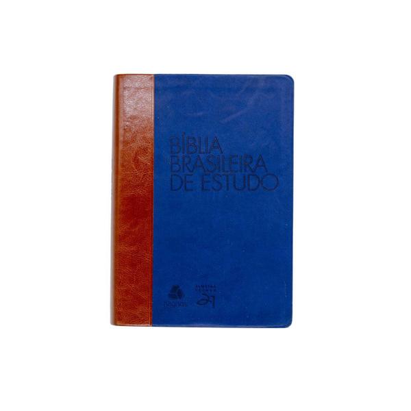Livro - Bíblia Brasileira de Estudo: Marrom / Azul