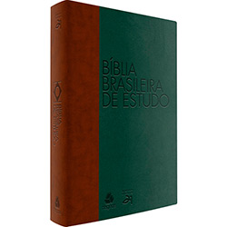 Livro - Bíblia Brasileira de Estudo (Marrom/ Verde)