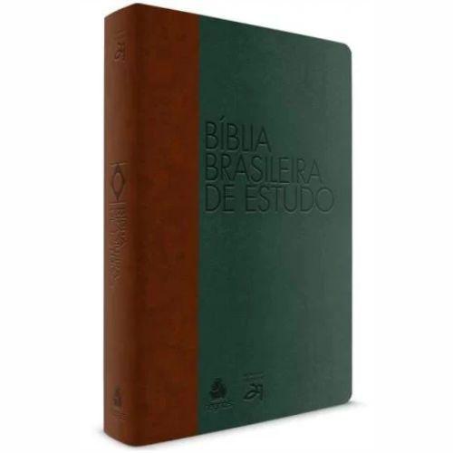 Livro - Biblia Brasileira de Estudo : Marrom / Verde