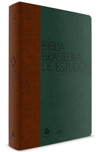Livro - Biblia Brasileira de Estudo : Marrom / Verde