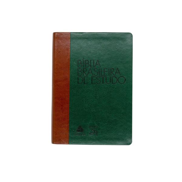 Livro - Bíblia Brasileira de Estudo: Marrom / Verde