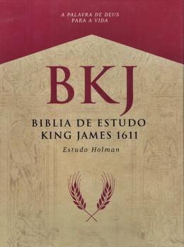 Livro - Biblia King James 1611 - com Estudo Holman - Preta - Bvf - Bv Films