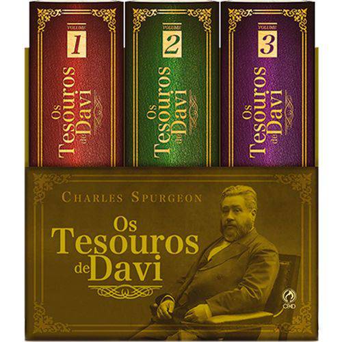 Livro Box os Tesouros de Davi 3 Volumes - Charles Spurgeon - Cpad