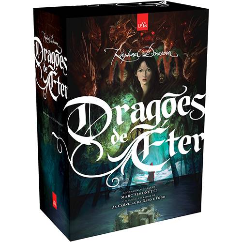 Livro - Box Trilogia Dragões de Éter (3 Volumes: Vol I - Caçadores de Bruxas; Vol II - Corações de Neve; Vol III - Círculos de Chuva)