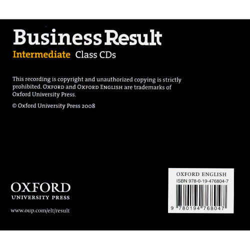 Livro - Business Result: Intermediate Class Audio CDs (2)