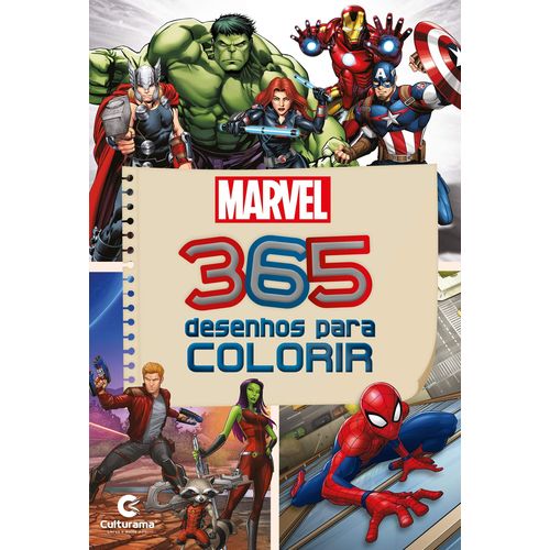 Tudo sobre 'Livro C/365 Desenhos P/Colorir Marvel 368pgs'