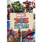 Livro C/365 Desenhos P/Colorir Marvel 368pgs