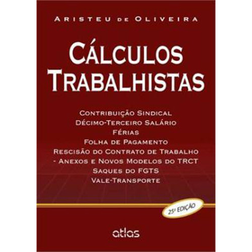 Livro - Cálculos Trabalhistas