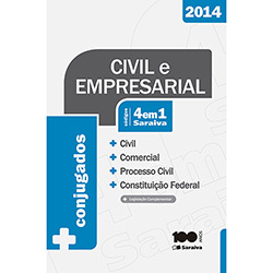 Livro - Civil e Empresarial 4 em 1 Saraiva: Civil, Comercial, Processo Civil e Constituição Federal