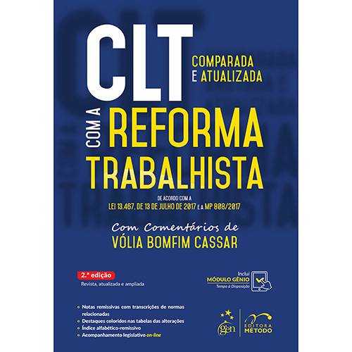 Livro - CLT Comparada e Atualizada com a Reforma Trabalhista
