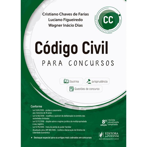 Livro - Código Civil para Concursos 2019 - Farias - Juspodivm