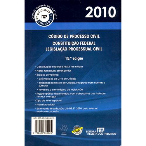 Livro - Código de Processo Civil 2010