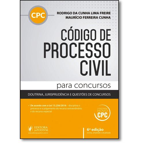 Livro - Código de Processo Civil para Concursos