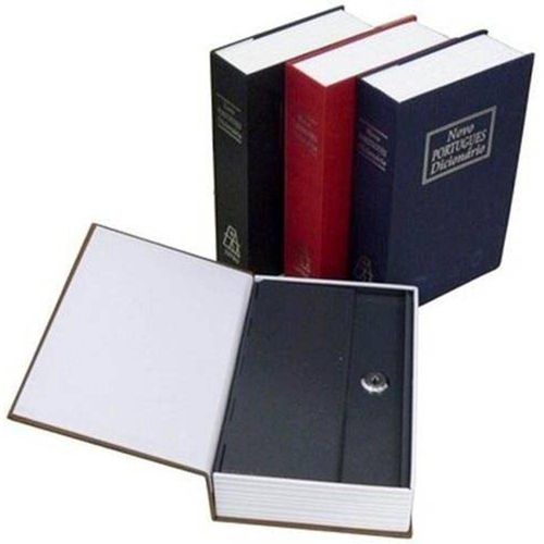 Livro Cofre Camuflado Dicionário Porta Joias com 2 Chaves