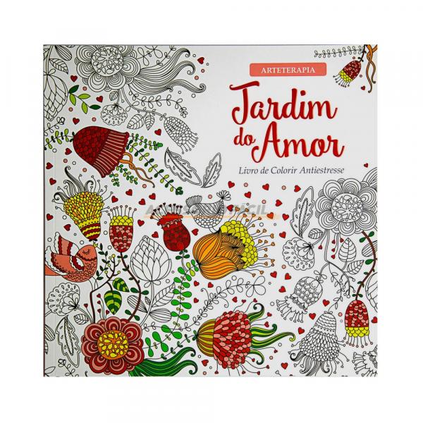 Livro Colorir Adulto - Jardim do Amor