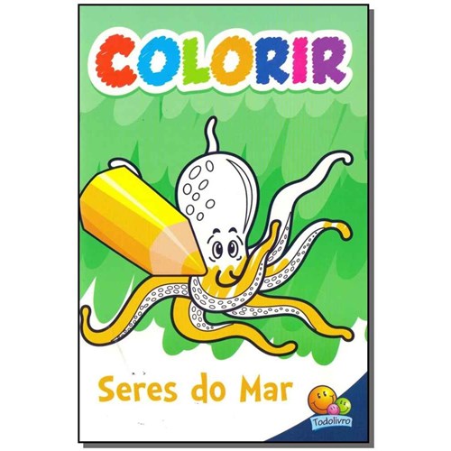 Livro - Colorir - Seres do Mar