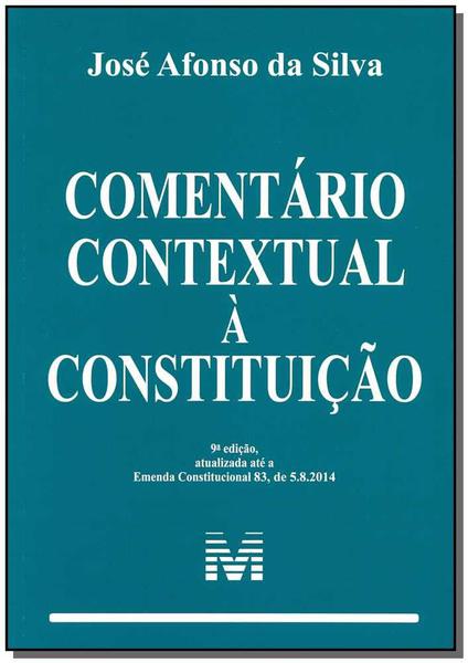 Livro - Comentário Contextual à Constituição - 9 Ed./2014
