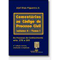 Livro - Comentários ao Código de Processo Civil Vol. 4 T.1