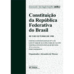 Livro - Constituição da República Federativa do Brasil: de 5 de Outubro de 1988