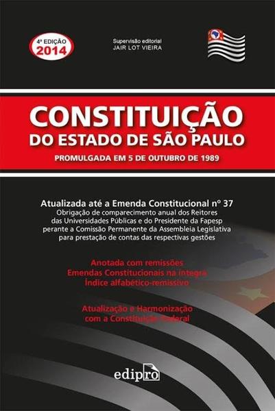 Livro - Constituição do Estado de São Paulo