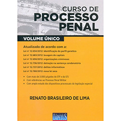 Livro - Curso de Processo Penal - Volume Único