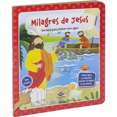 Livro de Colorir com Água - Milagres de Jesus