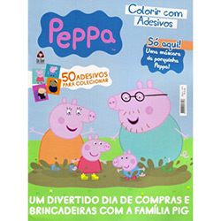 Tudo sobre 'Livro de Colorir Infantil - Peppa com Adesivos - 1ª Edição'