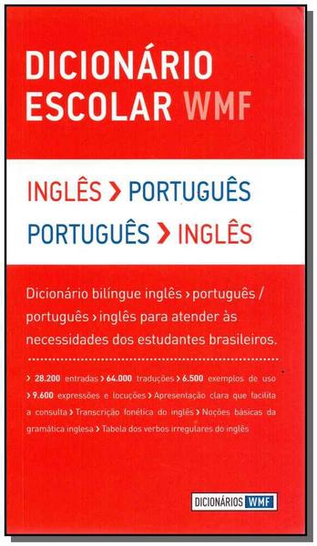Livro - Dicionário Escolar WMF - Inglês-Português / Português-Inglês