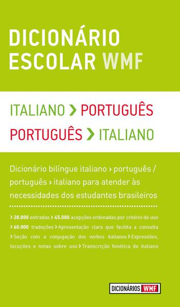 Livro - Dicionario Escolar Wmf Italiano/portugues Portugues/italiano