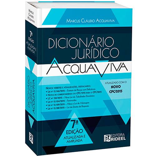 Livro - Dicionário Jurídico Acquaviva
