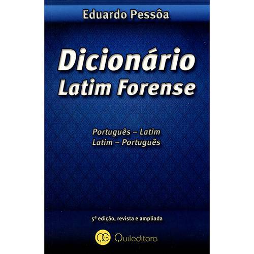 Livro - Dicionário Latim Forense: Português - Latim, Latim - Português