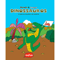 Livro - Dinossauros: Colorir & Apagar