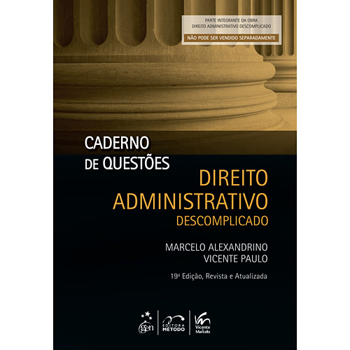 Livro - Direito Administrativo Descomplicado + Caderno de Questões