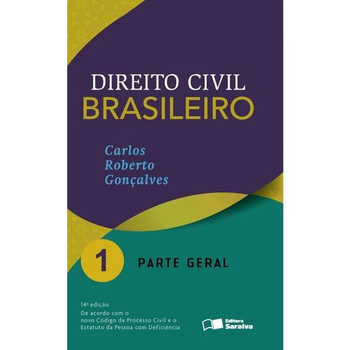 Livro Direito Civil Brasileiro - V1 - Parte Geral - 14ª Ed.