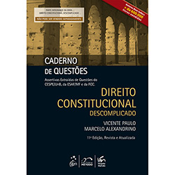 Livro - Direito Constitucional Descomplicado: Caderno de Questões